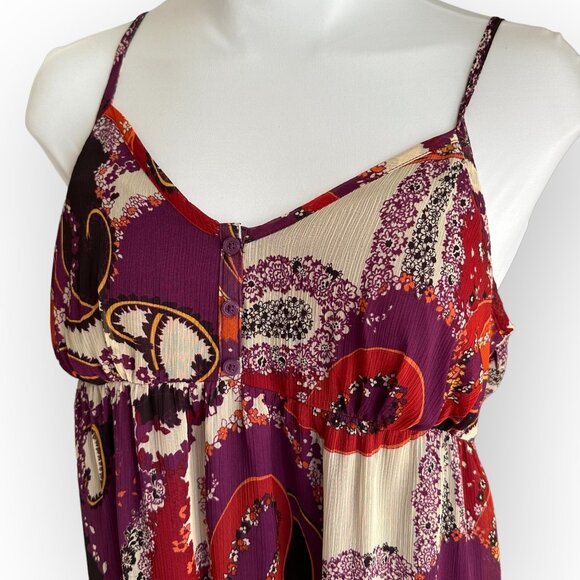 Apt. 9 Women's Fab Summer Sun Maxi Dress Boho Groovy Print Large - Picture 3 of 5